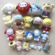 Sanrio Goods lot Plush Keychain My Melody Cinnamoroll Pompompurin