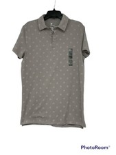 Men's All In Motion Supima Cotton polo shirt size M gray NEW