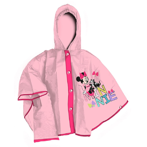 SET PIOGGIA MANTELLINA + OMBRELLO MINNIE DISNEY 5/6 ANNI BAMBINA - D06524+D06523 - Foto 2 di 9