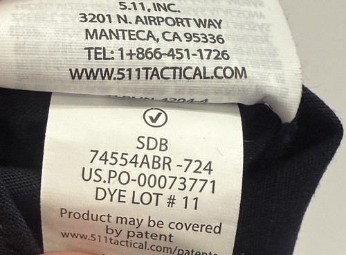 NWOT 34x30 MENS 5.11 TACTICAL V.XI XTU BUILT IN KNEEPADS PANTS 74554 DARK NAVY - Picture 5 of 5