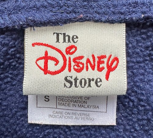 Vtg Winnie the Pooh and Friends Hoodie Sweatshirt Small Disney Store Blue 1990s - Picture 4 of 6