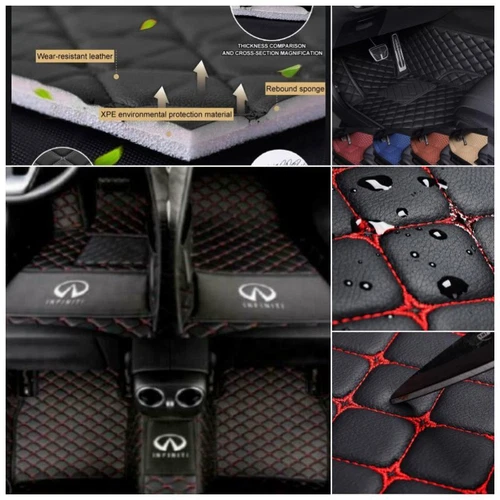 Fit for INFINITI Q50 Q50-Hybrid Q60 Q70 Car Floor Mats Custom Auto Carpets Rugs - Imagen 10 de 37