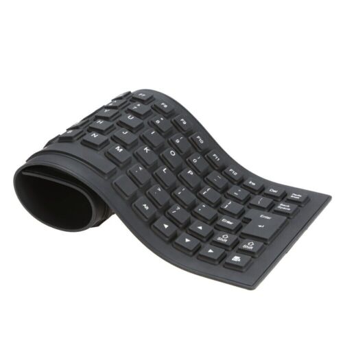 Waterproof Silicone Keyboard Foldable Flexible USB Mini Dustproof dirt Proof - Picture 2 of 16