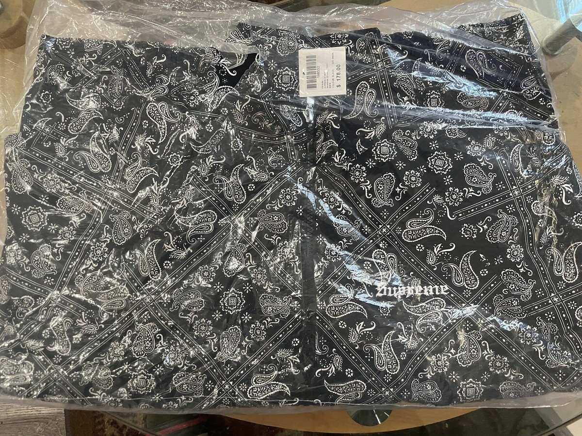 Supreme NY Bandana Paisley Track Jacket Black/Medium/NWT | eBay