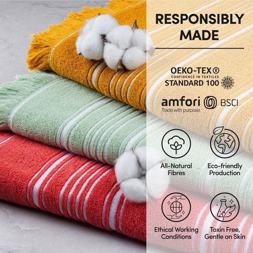 Turkish Beach Towel Oversized, Bath Pool Travel Spa Towels, Sand Free Quick Dry - Picture 12 of 92