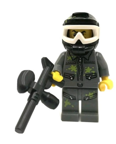 Lego Mini Figure Series 10 PAINTBALL PLAYER Loose & New Hard to Find Rare - Picture 2 of 2