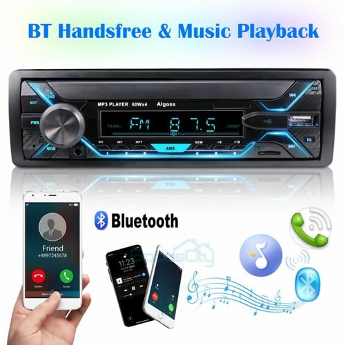 60W X4 Single DIN Autoradio, Bluetooth, ohne CD/DVD Player, USB SD AM UKW Radio - Bild 5 von 47