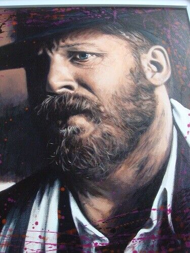 PETE HUMPHREYS 'ALFIE SOLOMONS WISDOM' ORIGINALGEMÄLDE AUF LEINWAND GERAHMT - Bild 3 von 6