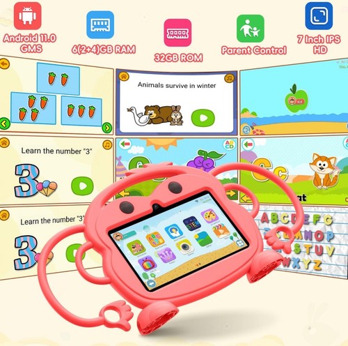 New SEALED - Ecopad Kids Tablet, 7 inch Android 11 Tablet for Kids (RED) - Picture 6 of 13