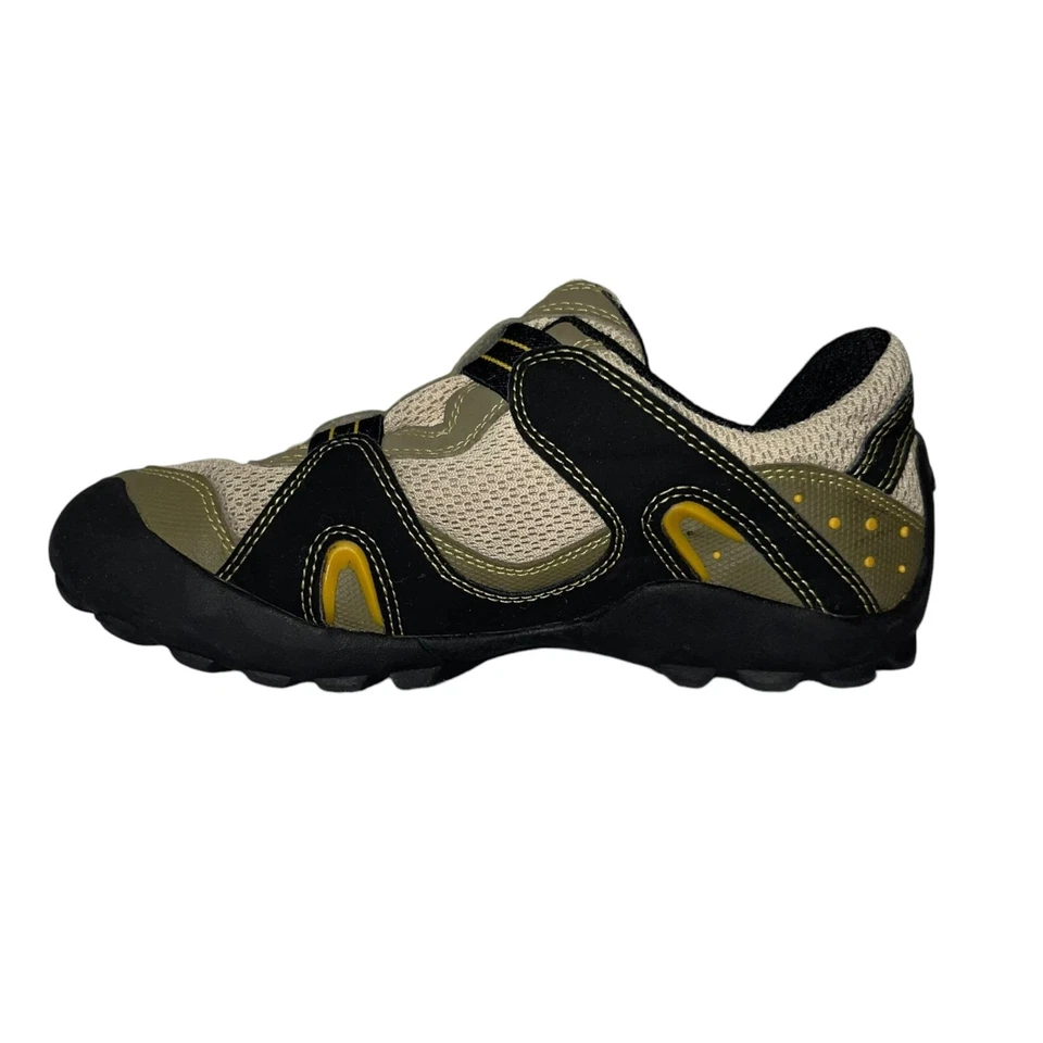 Tênis Geox Outdort Masculino 4 Slip On Malha Solas Grossas Verde Preto Acampamento Caminhadas - Imagem 4 de 4