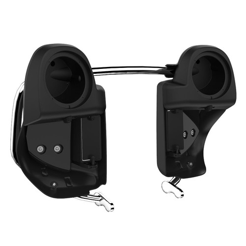 Kit de carenados Advan Denim negro con ventilación inferior vainas de altavoces para más de 14 años Harley Davidson - Imagen 12 de 18