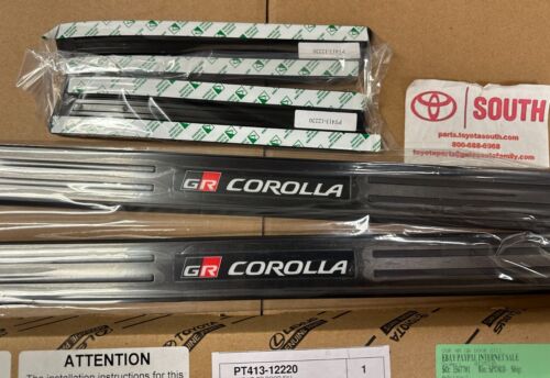 Genuine OEM Toyota GR Corolla Hatchback Set Of 4 Door Sill Guards PT413-12220 - Picture 3 of 3