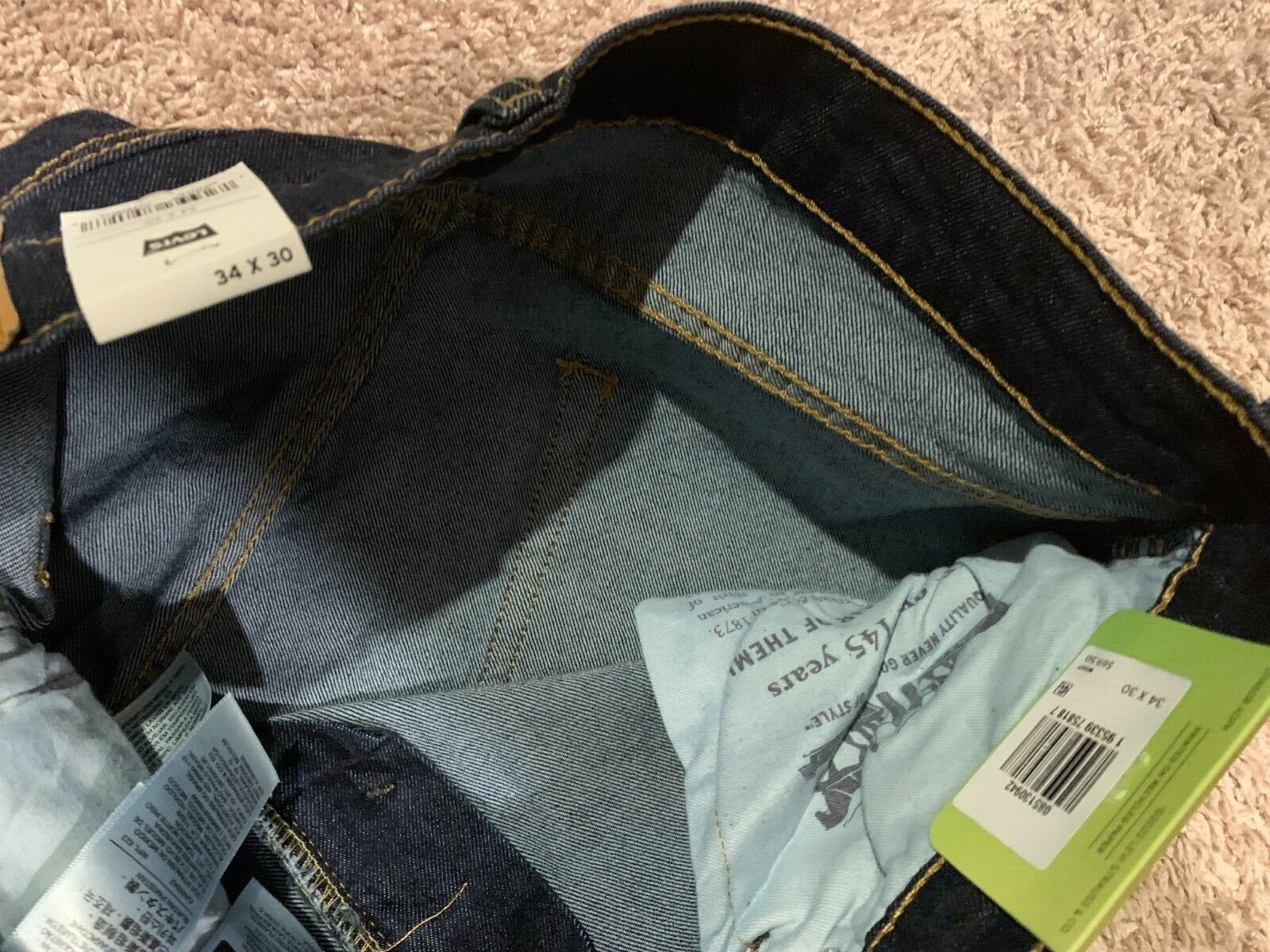 Levi's 513 Slim Straight Blue Jeans W/ Flex Stretch Men's Sizes RT$69.5 NWT 0942