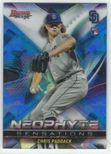 Chris Paddack 2019 Bowman's Best Neophyte Sensations ATOMIC Refractor RC Padres