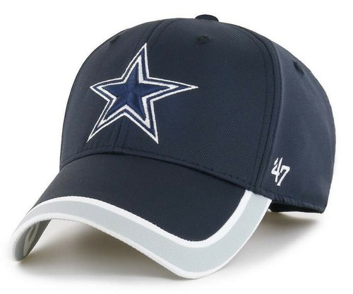 GORRA GORRA CON CORREA AJUSTABLE DALLAS VAQUEROS NFL '47 MARCA MVP GRIND AZUL MARINO ¡NUEVA! - Imagen 1 de 3