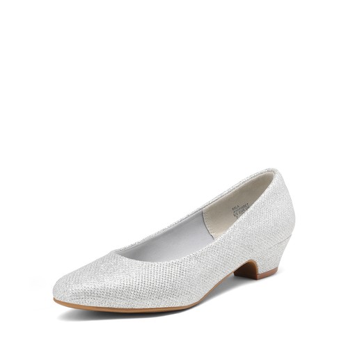 Women Wide Size Available Office Work Pumps Low Chunky Business Dress Pumps - Picture 20 of 21