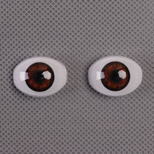 Brown Eyes Half Oval Acrylic Eyeballs for 20in/22in Reborn Baby Doll Accessories