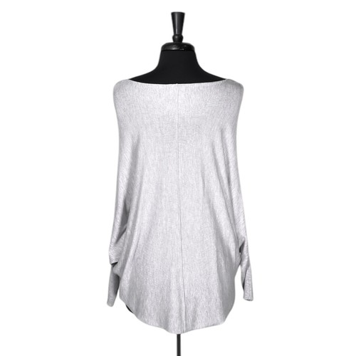 Kerisma Women's Ryu Sweater Gray Cashmere Blend Dolman Sleeve Knit Pullover S/M - Picture 2 of 8