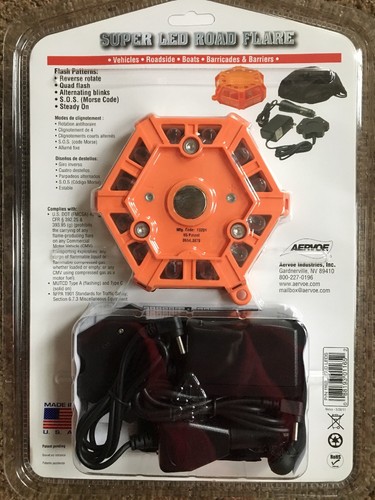 AERVOE Super Road Flare, LED - Rot oder Gelb oder Blau (Single Flare mit Ladegerät) - Bild 2 von 6