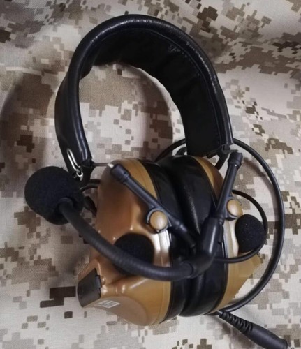 PELTOR Comtac-III C3 Headset Noise Reduction Tactical Brown Headphones US STOCK - Picture 3 of 5