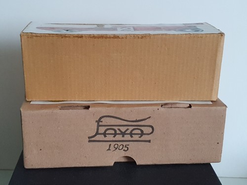 Paya Rennwagen 970 Bugatti Fahrer Uhrwerk Made in Spain Blechspielzeug Neu OVP - Bild 9 von 10