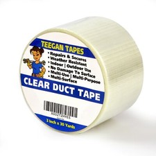 Transparent Duct Tape  Ultra High Performance Weather Resistant Tape for 3x30