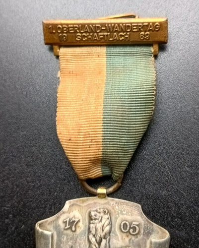 OBERLAND DENKMAL (Oberlanddenkmal) 1705 MEDAILLE MESSING & VERSILBERT V/GUT - Bild 3 von 4