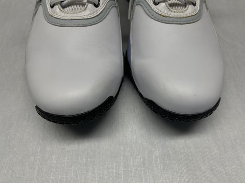 Adidas Women’s Soft Spike Golf Shoes White Leather Lace Up Adiprene Size 9.5 - Picture 2 of 10