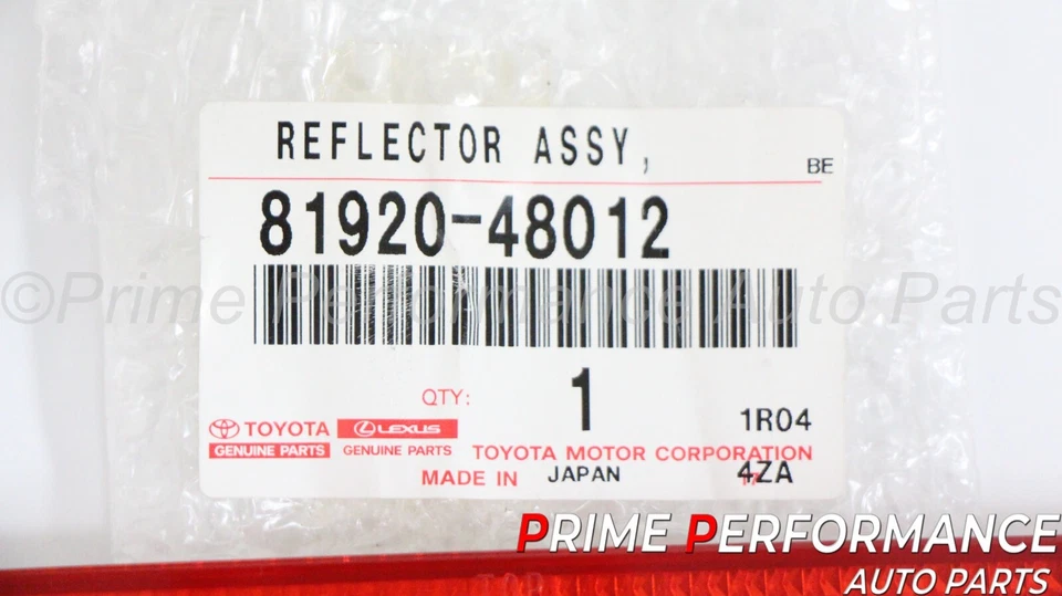 Parachoques trasero reflector izquierdo Toyota Matrix RAV4 Sienna Venza Lexus IS-F RC-F RC GX Foto 2 de 4