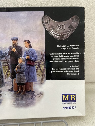 Master Box Ltd - WWII German Checkpoint - 1/35 scale - MB3527 - Gendarmes Dogs - Picture 4 of 16