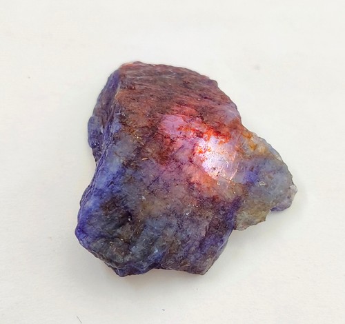 Piedra preciosa suelta áspera sin cortar de berilo azul natural (Maxixe) H44 - Imagen 13 de 13