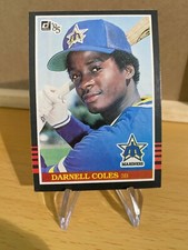 1985 Donruss Darnell Coles Baseball Card #118 Mariners Third Base 
