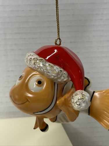 Lenox Disney Pixar Finding Nemo NEMO FINDS CHRISTMAS ORNAMENT 24K Gold NEW - Picture 10 of 12