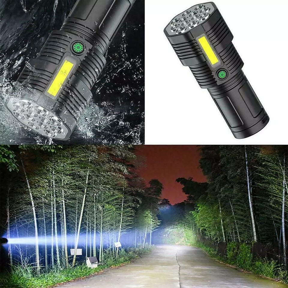 Flashlight Strong Light Rechargeable Zoom Giant Bright Forces Special