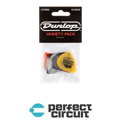 Dunlop PVP102 Med / Heavy Pick Variety (12 pack) EFFECTS NEW - PERFECT CIRCUIT