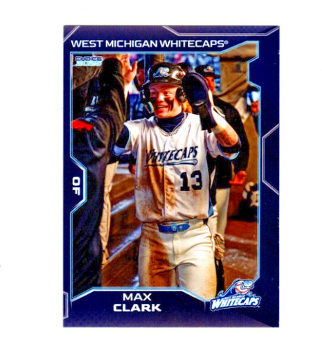 Max Clark 2025 West Michigan Whitecaps baseball card Detroit Tigers top prospect - Picture 1 of 2