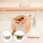 Boho Jute Fruit Vegetable Hammock Handmade Macrame Under Cabinet Kitchen Storage