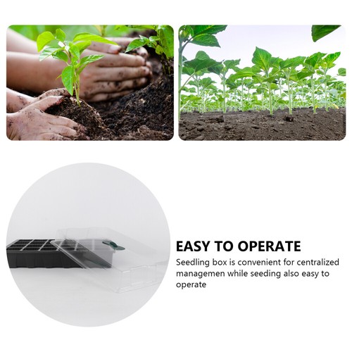 3 Pcs/set Seedling Tray Plant Germination Kit Nursery Pot with Lid - Picture 2 of 12
