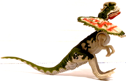 Kenner Jurassic Park II Dilophosaurus Dinosaurier 8,5 Zoll Actionfigur Spielzeug ohne Sound