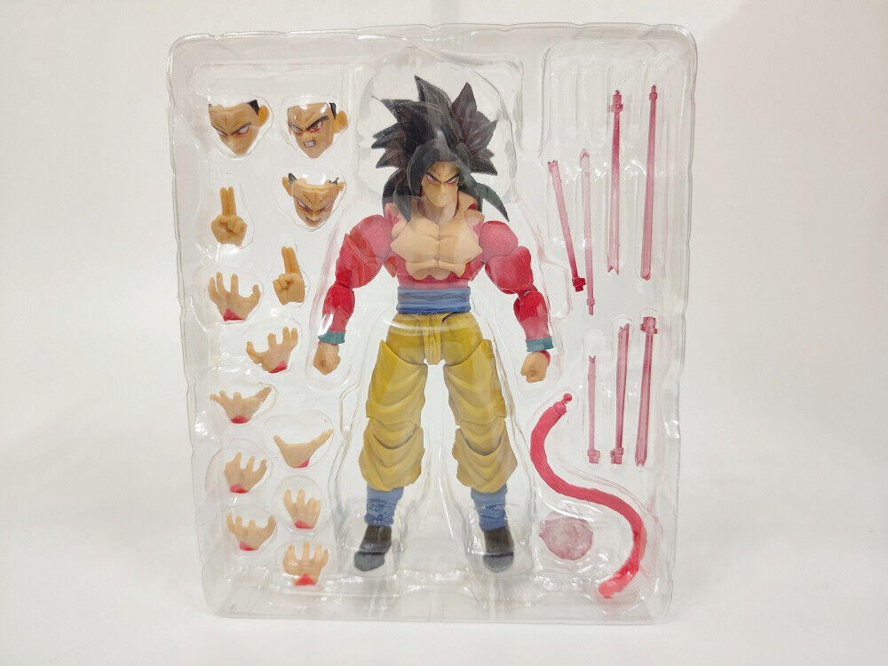 6"Anime Dragon Ball Z SHF Super Saiyan 4 Son Goku Action Figure Toy No Box