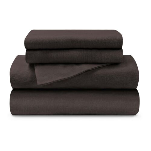 100% Cotton Flannel Paisley Or Solid Bed Sheet Set with Matching Pillowcases - Picture 55 of 62