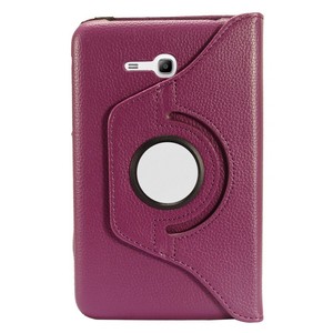 For-Samsung-Galaxy-Tab-E-Lite-7-0-T113-360-Degree-Rotating-Case-Texture-Purple
