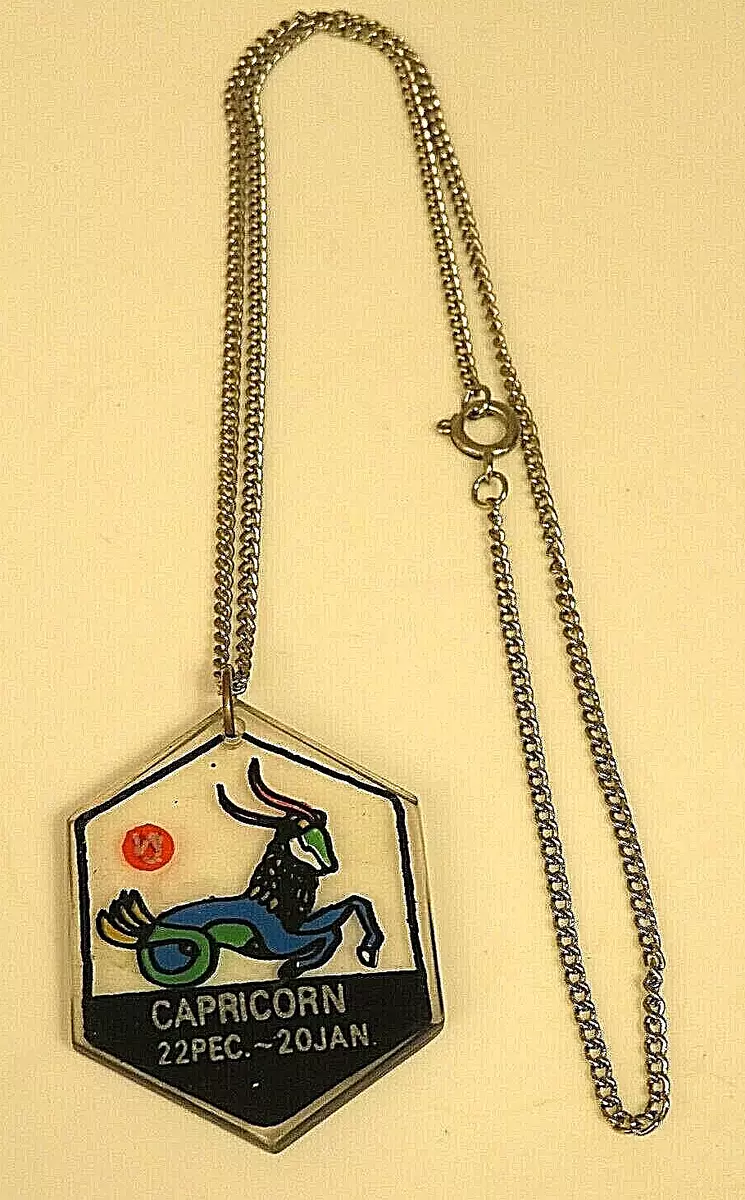 Vintage capricorn deals necklace