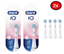 Oral-B iO Gentle Care Replacement Brush Heads, White - 4 Heads X 2pair