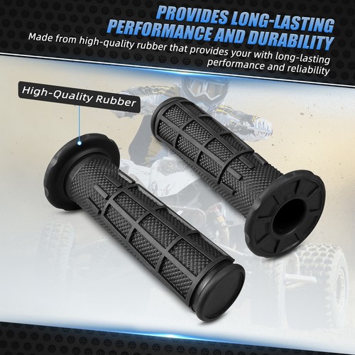 22MM 7/8" Handlebar Rubber Hand Grip For Yamaha Blaster 200 Banshee Warrior 350 - Picture 4 of 10