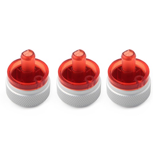 Switch Knob Heater Buttons A/C Cover Heat Fit Peugeot 206 207 C2 Silver Car 3Pcs - Picture 8 of 9
