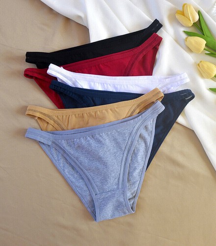 1/6 Pack Women Sexy Low Waist Panties Bikini Underwear Lingeries Brief Panty - Picture 13 of 20