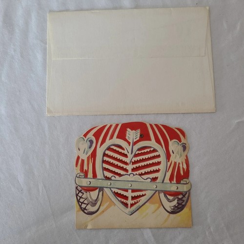 Vintage 1940's Die Cut Valentine's Day Card - Picture 2 of 2