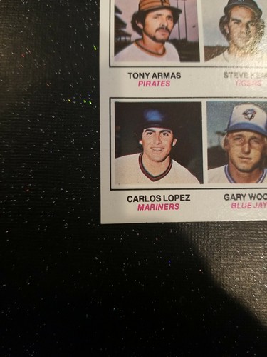 1977 Topps #492 Tony Armas/Steve Kemp/Carlos Lopez/Gary Woods RC Rookie - Picture 5 of 12