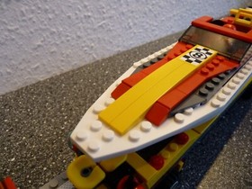 LEGO CITY 4643 - POWERBOAT TRANSPORTER / ORIGINAL PACKAGING / CONSTRUCTION INSTRUCTIONS / COLLECTION RESOLUTION